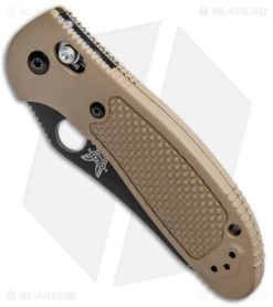 Benchmade Griptilian 550BKSN Knife - Sand | Black S30V -Knives Benchmade Store Benchmade Griptilian Axis Lock Sand Black 550BKSN BHQ 92482 jr spine