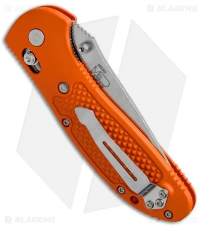 Benchmade Griptilian AXIS Lock Knife Orange (3.45" Satin Serr) 551SH2O 5 Benchmade Griptilian AXIS Lock Knife Orange (3.45" Satin Serr) 551SH2O - Image 3