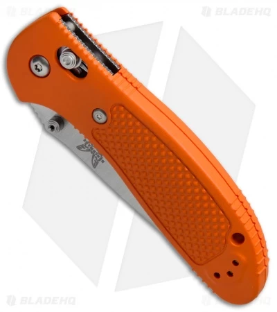 Benchmade Griptilian AXIS Lock Knife Orange (3.45" Satin Serr) 551SH2O 4 Benchmade Griptilian AXIS Lock Knife Orange (3.45" Satin Serr) 551SH2O - Image 2