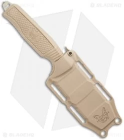 Benchmade H2O Fixed Blade Dive Knife Tan Santoprene (3.5" Tan Serr) -Knives Benchmade Store Benchmade H20 Fixed Blade Dive Tan 112SSN Tan Coated Serr BHQ 123893 jr sheath