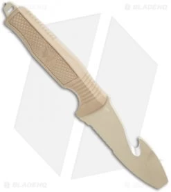 Benchmade H2O Fixed Blade Dive Knife Tan Santoprene (3.5" Tan Serr) -Knives Benchmade Store Benchmade H20 Fixed Blade Dive Tan 112SSN Tan Coated Serr BHQ 123893 jr spine