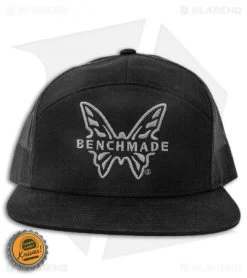 Benchmade Knives Snap Back Mesh 7 Panel Hat W/ Embroidered Logo - Black 8 Benchmade Knives Snap Back Mesh 7 Panel Hat W/ Embroidered Logo - Black -Knives Benchmade Store Benchmade Knives Snap Back Mesh 7 Panel Hat Leather Logo Black BHQ 123100 jr bottlecap