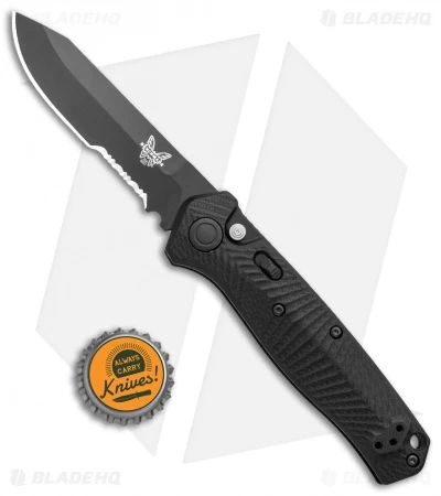 Benchmade Mediator Automatic Knife Black G-10 (3.3" Black Serr) 8551SBK 6 Benchmade Mediator Automatic Knife Black G-10 (3.3" Black Serr) 8551SBK - Image 4