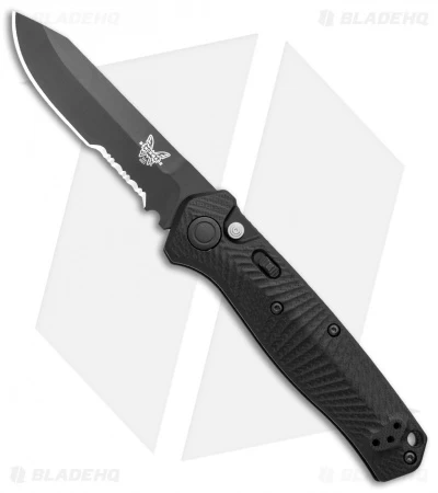 Benchmade Mediator Automatic Knife Black G-10 (3.3" Black Serr) 8551SBK 3 Benchmade Mediator Automatic Knife Black G-10 (3.3" Black Serr) 8551SBK