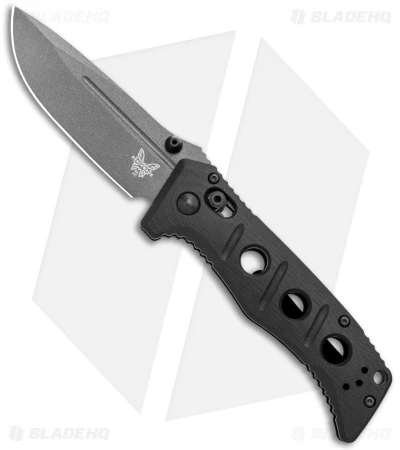 Benchmade Mini Adamas AXIS Lock Knife Black G-10 (3.3" Gray) 273GY-1 3 Benchmade Mini Adamas AXIS Lock Knife Black G-10 (3.3" Gray) 273GY-1