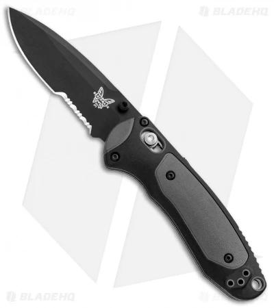 Benchmade 595SBK Mini Boost AXIS-Assist Knife Black/Gray (3.11" Black Serr) 3 Benchmade 595SBK Mini Boost AXIS-Assist Knife Black/Gray (3.11" Black Serr)