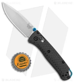 Benchmade Mini Bugout AXIS Lock Knife Carbon Fiber (2.8" Satin S90V) 533-3 9 Benchmade Mini Bugout AXIS Lock Knife Carbon Fiber (2.8" Satin S90V) 533-3 -Knives Benchmade Store Benchmade Mini Bugout AXIS Lock CF Satin BHQ 137281 jr bottlecap