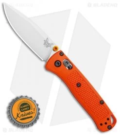 Benchmade Mini Bugout AXIS Lock Knife Orange (2.875" Satin) 533 -Knives Benchmade Store Benchmade Mini Bugout AXIS Lock Knife Orange 2.82 Satin 533 BHQ 104888 LS Bottlecap