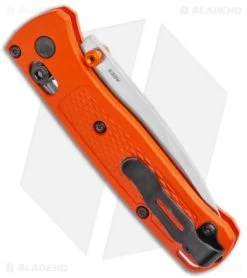Benchmade Mini Bugout AXIS Lock Knife Orange (2.875" Satin) 533 -Knives Benchmade Store Benchmade Mini Bugout AXIS Lock Knife Orange 2.82 Satin 533 BHQ 104888 LS Side