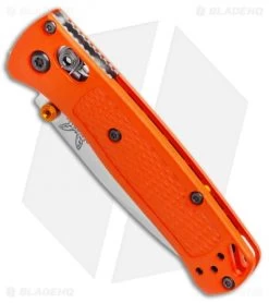 Benchmade Mini Bugout AXIS Lock Knife Orange (2.875" Satin) 533 -Knives Benchmade Store Benchmade Mini Bugout AXIS Lock Knife Orange 2.82 Satin 533 BHQ 104888 LS Spine