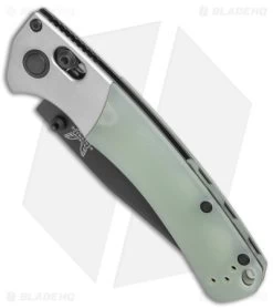 Benchmade Mini Crooked River Limited Edition Knife Jade G-10 (3.25" Black M4) -Knives Benchmade Store Benchmade Mini Crooked River Limited Edition AXIS Jade G 10 Black BHQ 175592 jr spine
