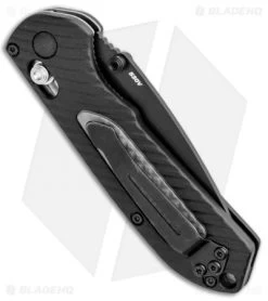 Benchmade Mini Freek AXIS Lock Knife Black/Gray (3" Black Serr) 565SBK -Knives Benchmade Store Benchmade Mini Freek AXIS Lock Black Gray Black Serr 565SBK BHQ 78913 jr side
