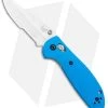 Benchmade Mini Griptilian AXIS Lock Knife Blue (2.91" Satin Serr) 556S-BLU -Knives Benchmade Store Benchmade Mini Griptilian AXIS Blue Satin Serr 556S BLU BHQ 112491 jr