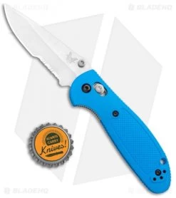 Benchmade Mini Griptilian AXIS Lock Knife Blue (2.91" Satin Serr) 556S-BLU 9 Benchmade Mini Griptilian AXIS Lock Knife Blue (2.91" Satin Serr) 556S-BLU -Knives Benchmade Store Benchmade Mini Griptilian AXIS Blue Satin Serr 556S BLU BHQ 112491 jr bottlecap