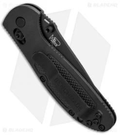 Benchmade Mini Griptilian AXIS Lock Knife Black (2.91" Black Serr) 556SBK-S30V 8 Benchmade Mini Griptilian AXIS Lock Knife Black (2.91" Black Serr) 556SBK-S30V -Knives Benchmade Store Benchmade Mini Griptilian AXIS Lock Black Black Serr 556SBK S30V BHQ 1417 jr side