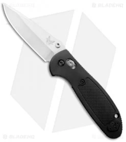 Knives Benchmade Store 24 Benchmade Mini Griptilian AXIS Lock Knife Black (2.91" Satin) 556-S30V