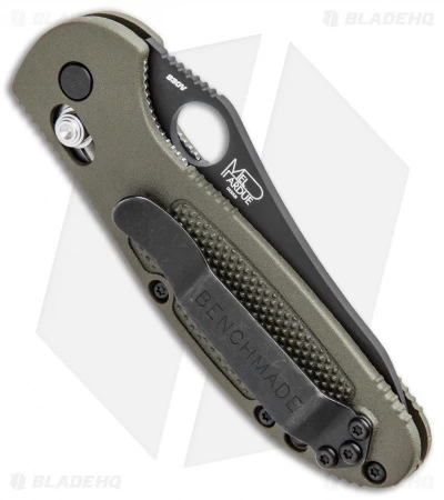 Benchmade Mini Griptilian AXIS Lock Knife Olive Drab (2.91" Serr) 555SBKOD-S30V 5 Benchmade Mini Griptilian AXIS Lock Knife Olive Drab (2.91" Serr) 555SBKOD-S30V - Image 3