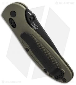 Benchmade Mini Griptilian AXIS Lock Knife Olive Drab (2.91" Black) 556BKOD-S30V -Knives Benchmade Store Benchmade Mini Griptilian AXIS Lock Olive Drab Black 556BKOD S30V BHQ 6217 jr side