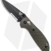 Benchmade Mini Griptilian AXIS Lock Knife OD Green (2.91" Black Serr) S30V -Knives Benchmade Store Benchmade Mini Griptilian AXIS Lock Olive Drab Black Serr 556SBKOD S30V BHQ 2496 jr