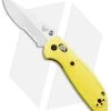 Benchmade Mini Griptilian AXIS Lock Knife Yellow (2.91" Satin Serr) S30V -Knives Benchmade Store Benchmade Mini Griptilian AXIS Lock Yellow Satin Serr 556S YEL S30V BHQ 2495 jr 1