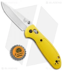 Benchmade Mini Griptilian Knife Yellow (2.91" Satin) 556-YEL-S30V 9 Benchmade Mini Griptilian Knife Yellow (2.91" Satin) 556-YEL-S30V -Knives Benchmade Store Benchmade Mini Griptilian Yellow Satin 556 YEL S30V BHQ 3562 jr bottlecap