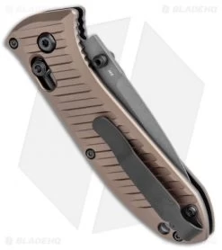 Benchmade Mini Presidio II Manual Knife Bronze Aluminum (3.2" Gray) 575GY- 2001 8 Benchmade Mini Presidio II Manual Knife Bronze Aluminum (3.2" Gray) 575GY- 2001 -Knives Benchmade Store Benchmade Mini Presidio II Auto Bronze Aluminum Gray 575GY 2001 BHQ 104905 jr side