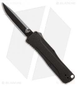 Benchmade Om 4850BK D/A OTF Automatic Knife Black Aluminum (2.5" Black)