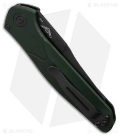 Benchmade Osborne 9400 Automatic Knife Green Aluminum (3.4" Black) -Knives Benchmade Store Benchmade Osborne 9400 AK Green Aluminum 3in Black BHQ 113245 td side