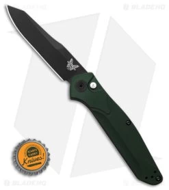 Benchmade Osborne 9400 Automatic Knife Green Aluminum (3.4" Black) -Knives Benchmade Store Benchmade Osborne 9400 AK Green Aluminum 3in Black BHQ 113245 td size