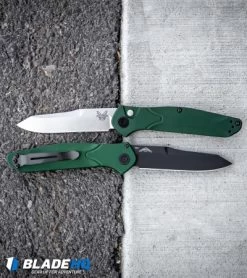 Benchmade Osborne 9400 Automatic Knife Green Aluminum (3.4" Satin) -Knives Benchmade Store Benchmade Osborne 9400 Automatic Knife Green Aluminum Black BHQ 113245 kp crack web