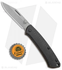 Benchmade Proper Clip Point Slip Joint Knife Carbon Fiber/FDE (2.8" SW) 318-2 12 Benchmade Proper Clip Point Slip Joint Knife Carbon Fiber/FDE (2.8" SW) 318-2 -Knives Benchmade Store Benchmade Proper CP SJ CF FDE SW 318 2 BHQ 97553 jr bottlecap