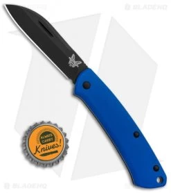 Benchmade Proper Slip Joint Knife Blue G-10 (2.8" Black) 319DLC-1801 -Knives Benchmade Store Benchmade Proper SJ Blue G 10 Black 319DLC 1801 BHQ 83445 jr bottlecap