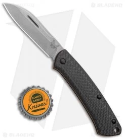 Benchmade Proper Sheepsfoot Slip Joint Knife Carbon Fiber/FDE (2.8" SW) 319-2 -Knives Benchmade Store Benchmade Proper Sheepsfoot SJ CF FDE SW 319 2 BHQ 97554 jr bottlecap