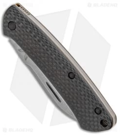 Benchmade Proper Sheepsfoot Slip Joint Knife Carbon Fiber/FDE (2.8" SW) 319-2 -Knives Benchmade Store Benchmade Proper Sheepsfoot SJ CF FDE SW 319 2 BHQ 97554 jr spine