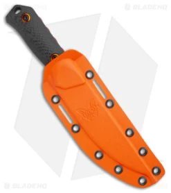 Benchmade Raghorn Hunting Fixed Blade Knife Carbon Fiber (4" Orange) 15600OR -Knives Benchmade Store Benchmade Raghorn Hunting Fixed Blade CF Orange BHQ 137229 jr sheath 3