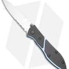 Rare Benchmade Sentinel 875S Liner Lock Knife (3.75" Satin) Serrated -Knives Benchmade Store Benchmade Rare Sentinel LL Serrated 875S BHQ 68896 jr