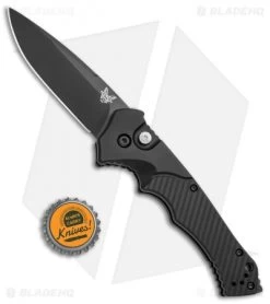 Benchmade Rukus II Automatic Knife (3.4" Black) 9600BK -Knives Benchmade Store Benchmade Rukus II Automatic Black 9600BK BHQ 74494 jr bottlecap