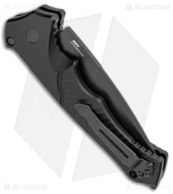 Benchmade Rukus II Automatic Knife (3.4" Black) 9600BK -Knives Benchmade Store Benchmade Rukus II Automatic Black 9600BK BHQ 74494 jr side