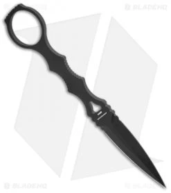Benchmade SOCP Dagger Knife W/ Trainer Blade (3.22" Black) 176BK-Combo -Knives Benchmade Store Benchmade SOCP Dagger Trainer Blade Black 176BK COMBO BHQ 10140 jr spine