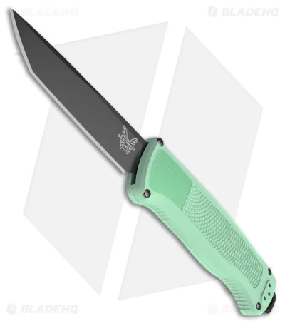 Benchmade Shootout OTF Auto Knife Sea Foam Green (3.5" Black DLC) 5370FE-03 3 Benchmade Shootout OTF Auto Knife Sea Foam Green (3.5" Black DLC) 5370FE-03