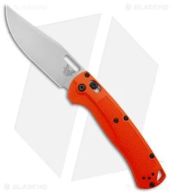 Knives Benchmade Store 7 Benchmade Taggedout AXIS Lock Knife Orange Grivory (3.5" Stonewash) 15535
