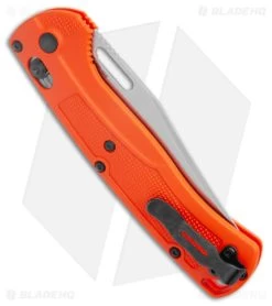 Benchmade Taggedout AXIS Lock Knife Orange Grivory (3.5" Stonewash) 15535 7 Benchmade Taggedout AXIS Lock Knife Orange Grivory (3.5" Stonewash) 15535 -Knives Benchmade Store Benchmade Taggedout AXIS Lock Orange Grivory SW BHQ 137283 jr side