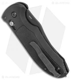 Benchmade Triage AXIS Lock Automatic Knife (3.58" Black Serr) 9170SBK -Knives Benchmade Store Benchmade Triage AXIS Lock Auto Black Serr 9170SBK BHQ 15157 jr side