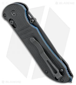 Benchmade 917SBK-1901 Triage Axis Lock Knife Black G-10 (3.4" Black Serr) -Knives Benchmade Store Benchmade Triage Axis Lock black G 10 Black Serr 917SBK 1901 BHQ 105738 jr side
