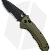 Benchmade Turret AXIS Lock Folding Knife OD Green G-10 (3.7" Black Serr) 980SBK -Knives Benchmade Store Benchmade Turret Axis Lock OD Green G 10 Black Serr 980SBK BHQ 92611 jr