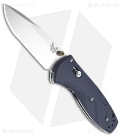 Benchmade Mini Barrage AXIS-Assist Knife Blue Richlite (2.91" Satin) 585-03