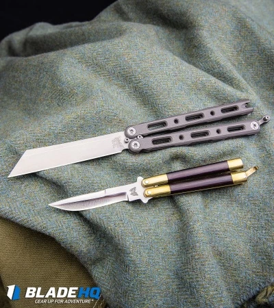 Benchmade 87 Ti Bali-Song Butterfly Knife Titanium (4.5" Satin) 7 Benchmade 87 Ti Bali-Song Butterfly Knife Titanium (4.5" Satin) - Image 5