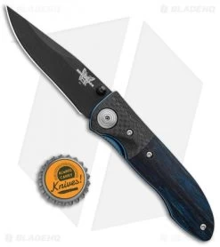 Vintage Benchmade 690 Liner Lock Knife Blue Wood/CF (3.625" Black) 690BTBLU 11 Vintage Benchmade 690 Liner Lock Knife Blue Wood/CF (3.625" Black) 690BTBLU -Knives Benchmade Store Vintage Benchmade 690 LL Blue Wood CF 690BTBLU BHQ 99186 jr bottlecap