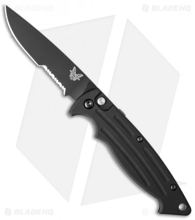 Benchmade Mini-Reflex II Automatic Knife (3.17" Black Serr) 2551SBK 3 Benchmade Mini-Reflex II Automatic Knife (3.17" Black Serr) 2551SBK