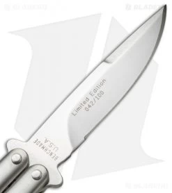 Rare Vintage Benchmade 30-SPL LE Bali-Song Butterfly Knife (3.5" Satin) #42 -Knives Benchmade Store benchmade 30 spl balisong special 042 blade cm